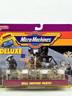 Micro Machines DELUXE SPACE Collection #2 Apollo Capsule & Moon Rover + Bonus